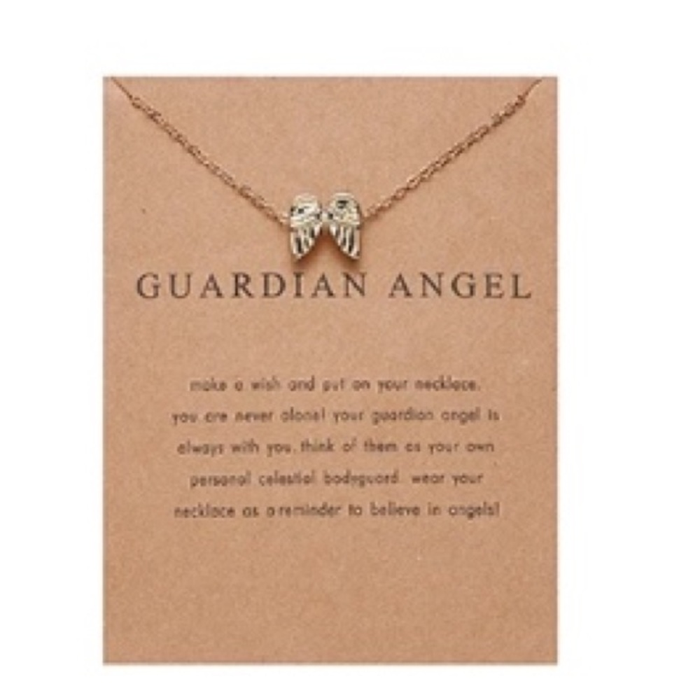 Guardian Angel Card Necklace